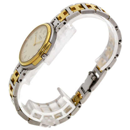 HERMES Windsor Date Watches Stainless Steel/SSxGP mens