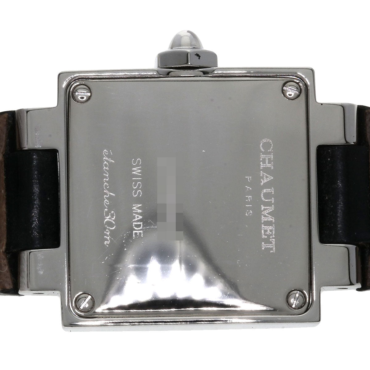 Chaumet Style Calendar 12P Diamond Watches Stainless Steel/Leather Ladies