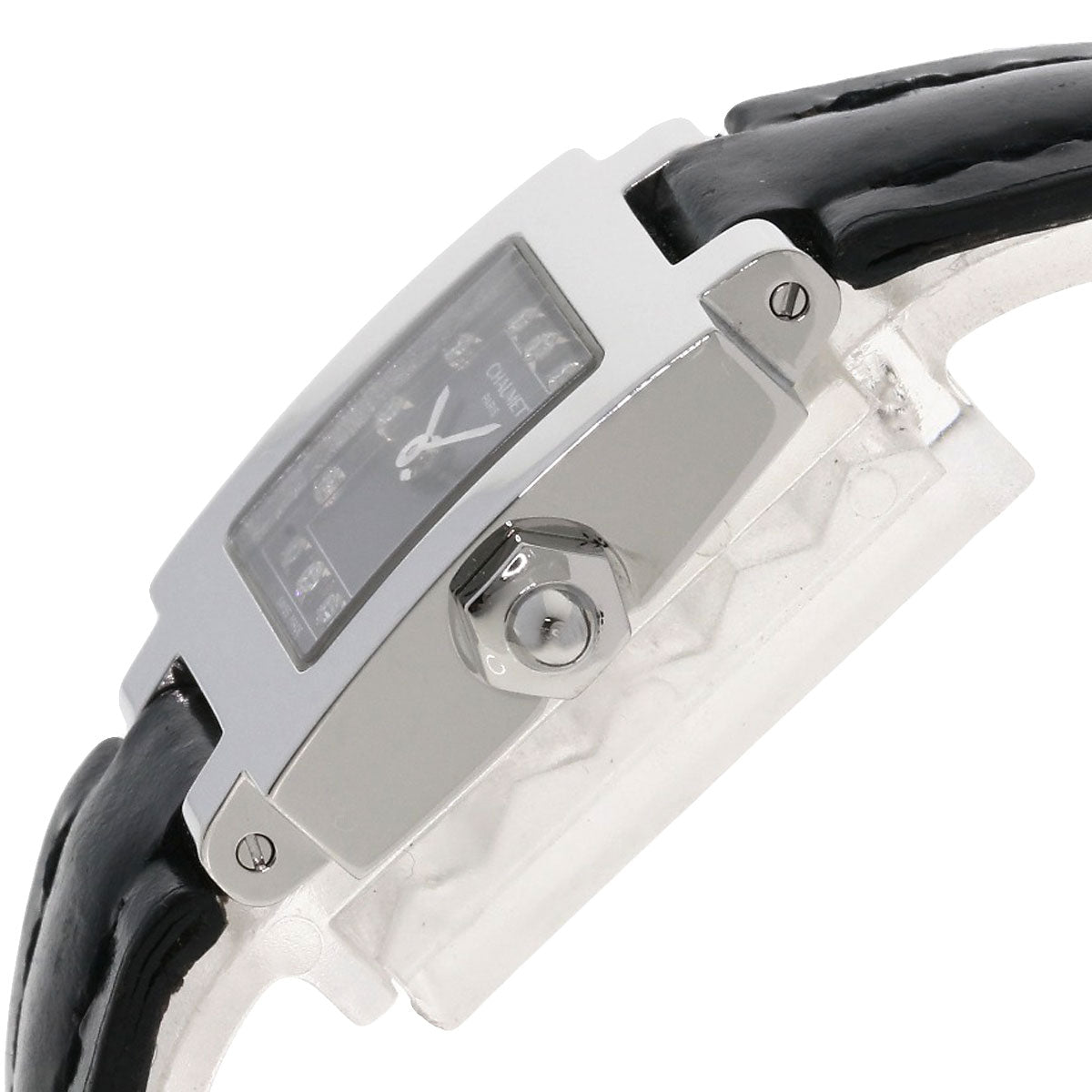 Chaumet Style Calendar 12P Diamond Watches Stainless Steel/Leather Ladies