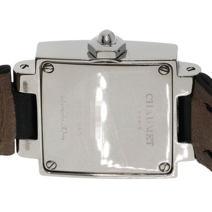 Chaumet Style Calendar 12P Diamond Watches Stainless Steel/Leather Ladies