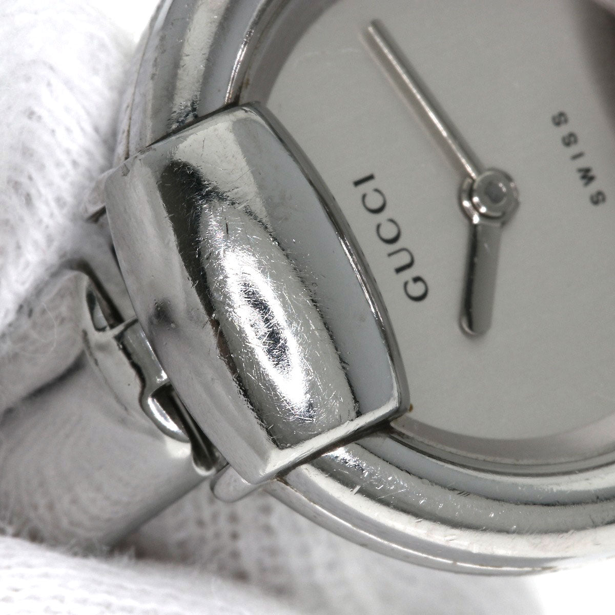 GUCCI Round face Watches 1400L Stainless Steel/Stainless Steel Ladies