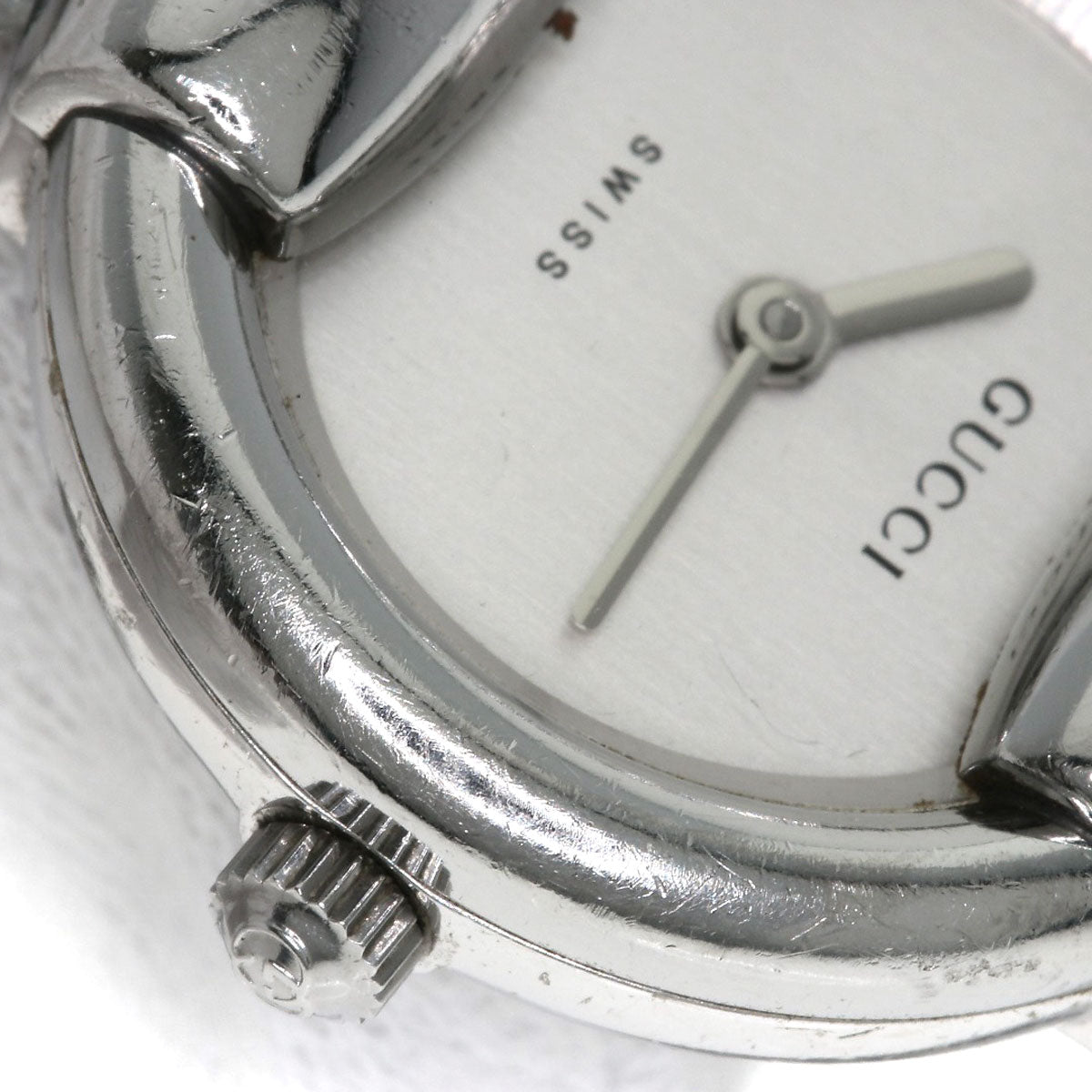 GUCCI Round face Watches 1400L Stainless Steel/Stainless Steel Ladies