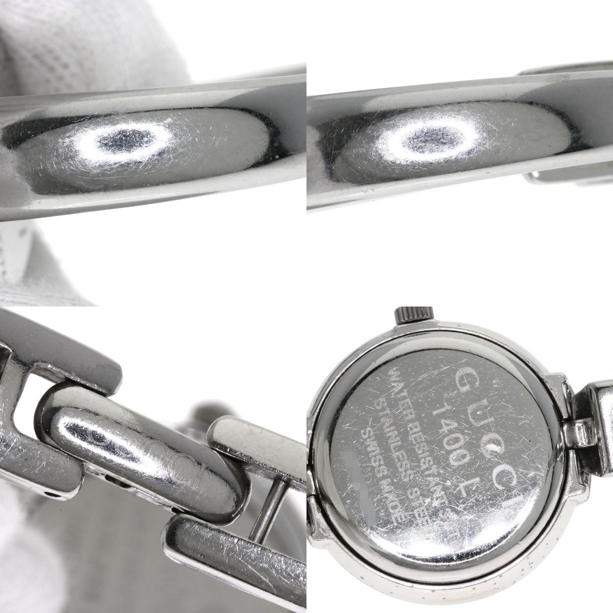 GUCCI Round face Watches 1400L Stainless Steel/Stainless Steel Ladies