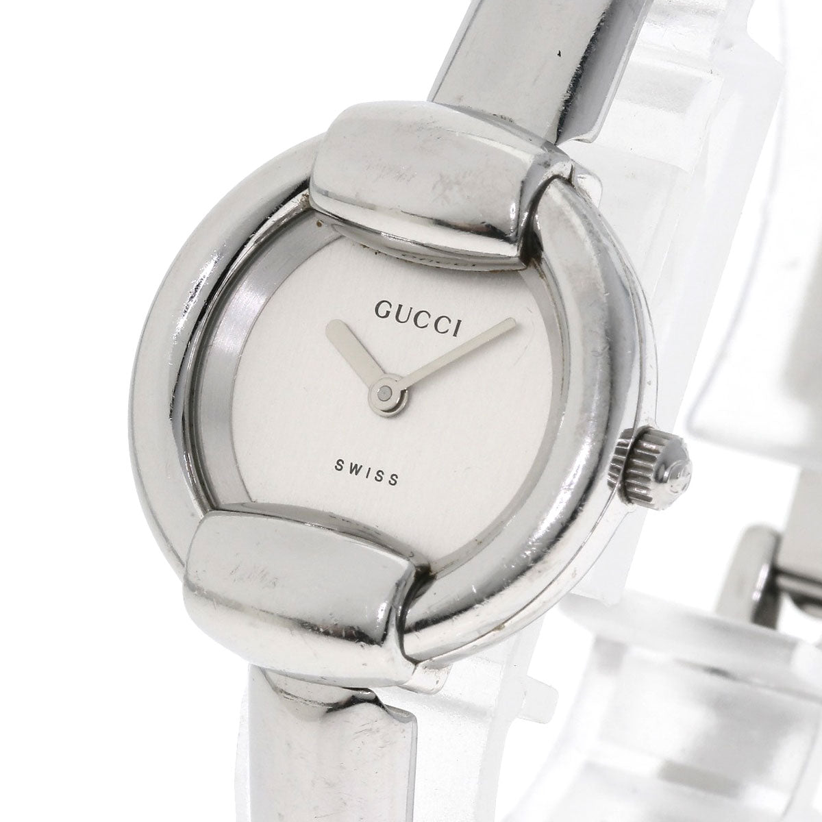 GUCCI Round face Watches 1400L Stainless Steel/Stainless Steel Ladies