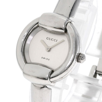 GUCCI Round face Watches 1400L Stainless Steel/Stainless Steel Ladies