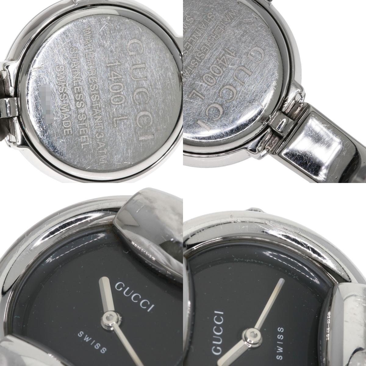 GUCCI Round face Watches 1400L Stainless Steel/Stainless Steel Ladies