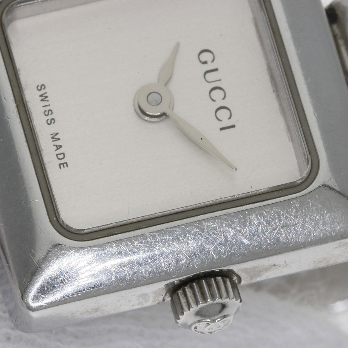 GUCCI Square face Watches 1900L Stainless Steel/Stainless Steel Ladies