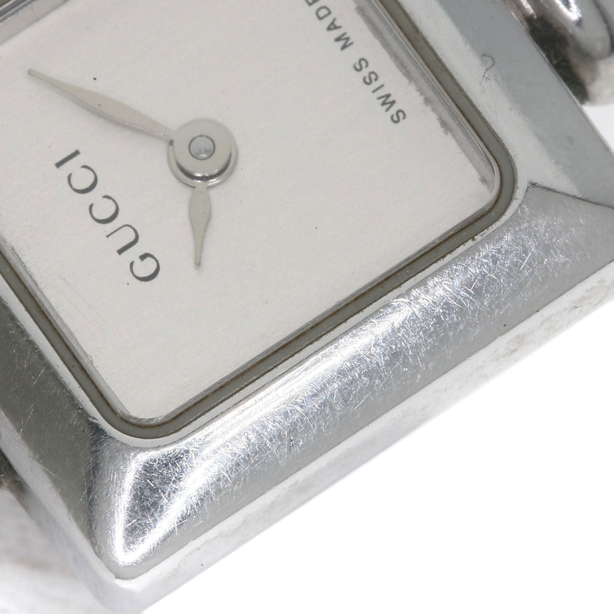 GUCCI Square face Watches 1900L Stainless Steel/Stainless Steel Ladies