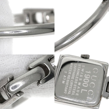 GUCCI Square face Watches 1900L Stainless Steel/Stainless Steel Ladies