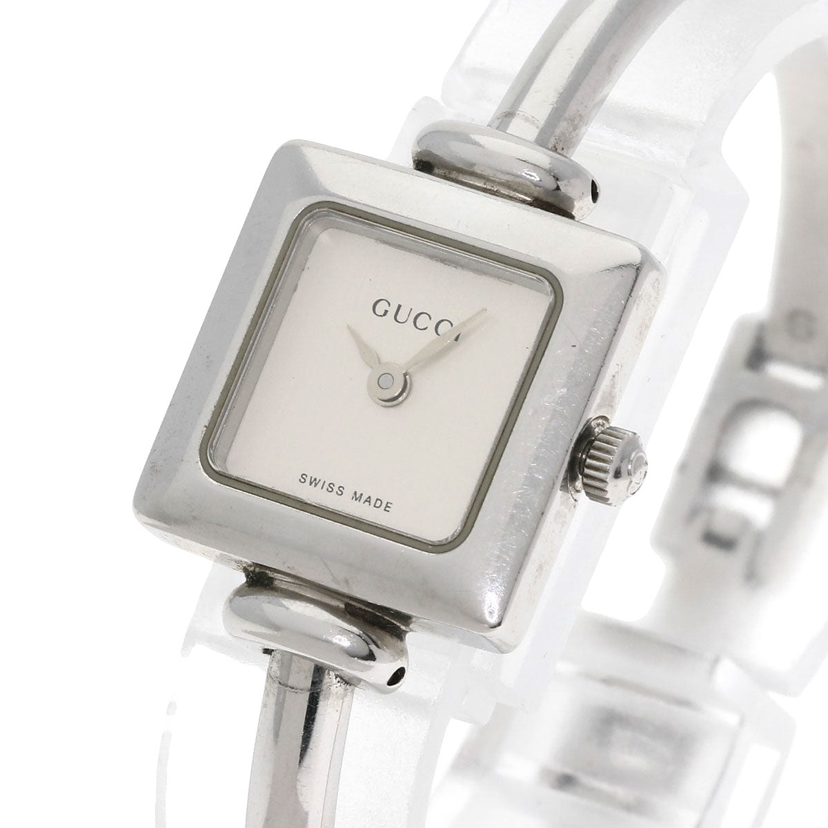 GUCCI Square face Watches 1900L Stainless Steel/Stainless Steel Ladies