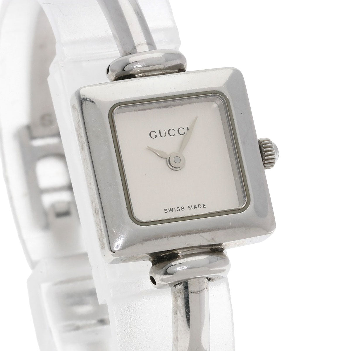 GUCCI Square face Watches 1900L Stainless Steel/Stainless Steel Ladies