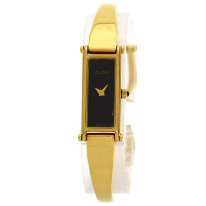 GUCCI Square face Watches 1500L Gold Plated/Gold Plated Ladies