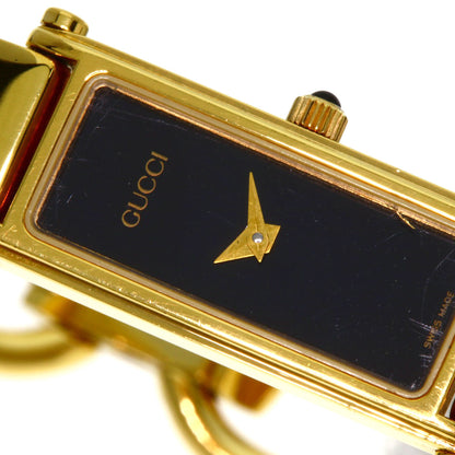 GUCCI Square face Watches 1500L Gold Plated/Gold Plated Ladies
