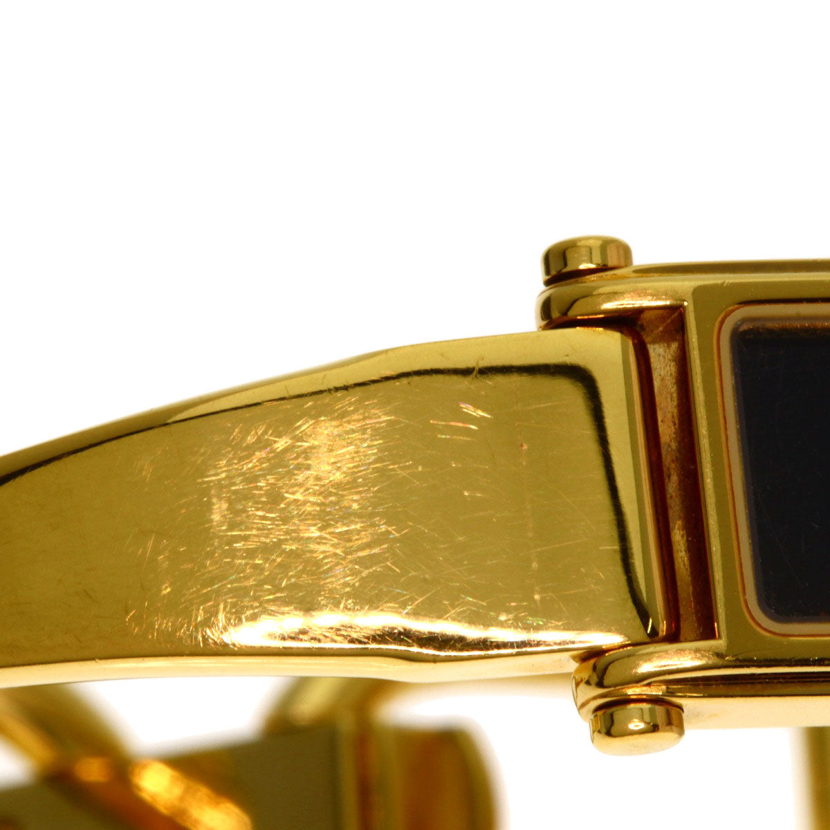 GUCCI Square face Watches 1500L Gold Plated/Gold Plated Ladies