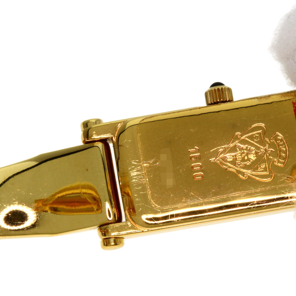 GUCCI Square face Watches 1500L Gold Plated/Gold Plated Ladies