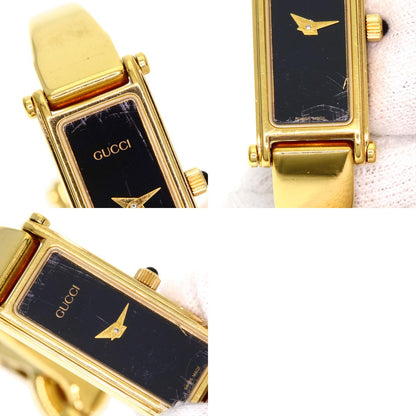 GUCCI Square face Watches 1500L Gold Plated/Gold Plated Ladies