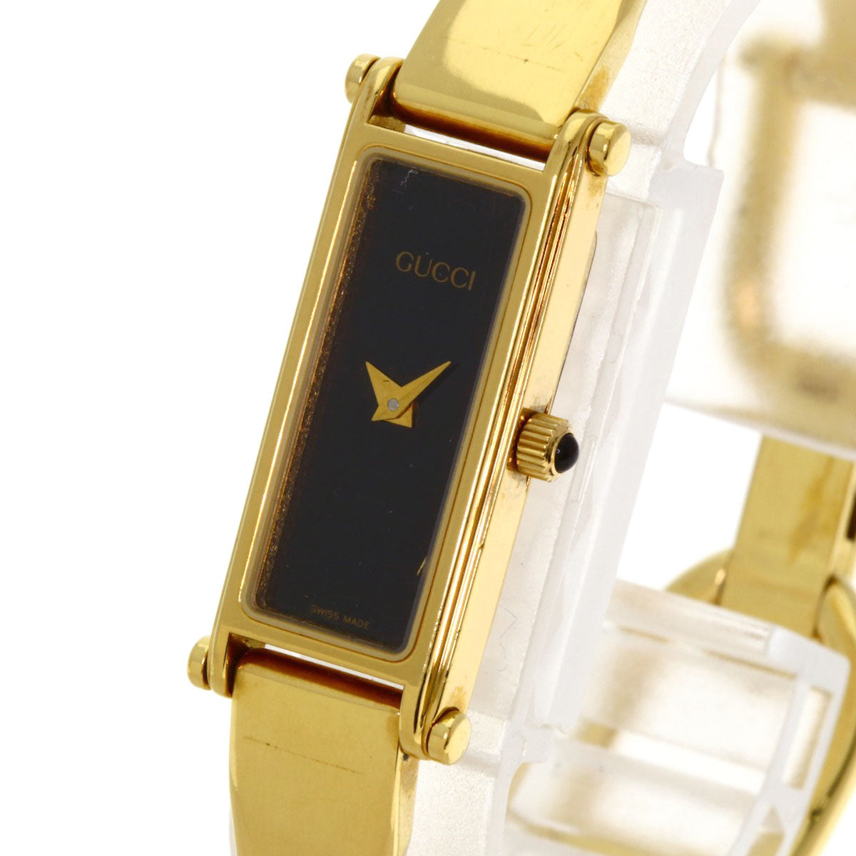 GUCCI Square face Watches 1500L Gold Plated/Gold Plated Ladies