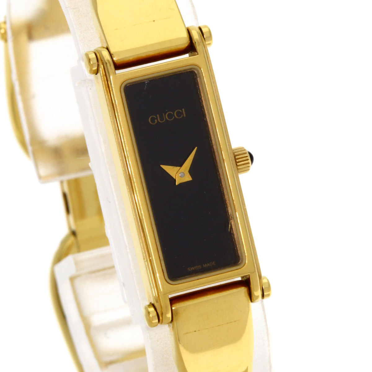 GUCCI Square face Watches 1500L Gold Plated/Gold Plated Ladies