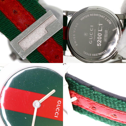 GUCCI Sherry line Watches 5200L.1 Stainless Steel/CanvasxLeather Ladies