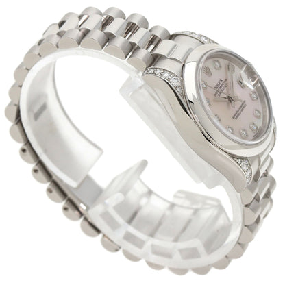 ROLEX DATEJUST 10P Diamond Watches 179296NG Platinum/PT Ladies