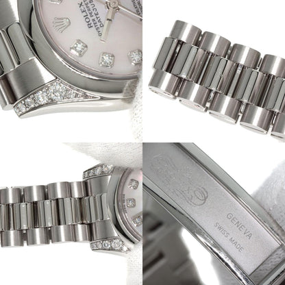 ROLEX DATEJUST 10P Diamond Watches 179296NG Platinum/PT Ladies