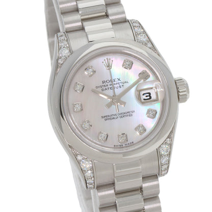 ROLEX DATEJUST 10P Diamond Watches 179296NG Platinum/PT Ladies