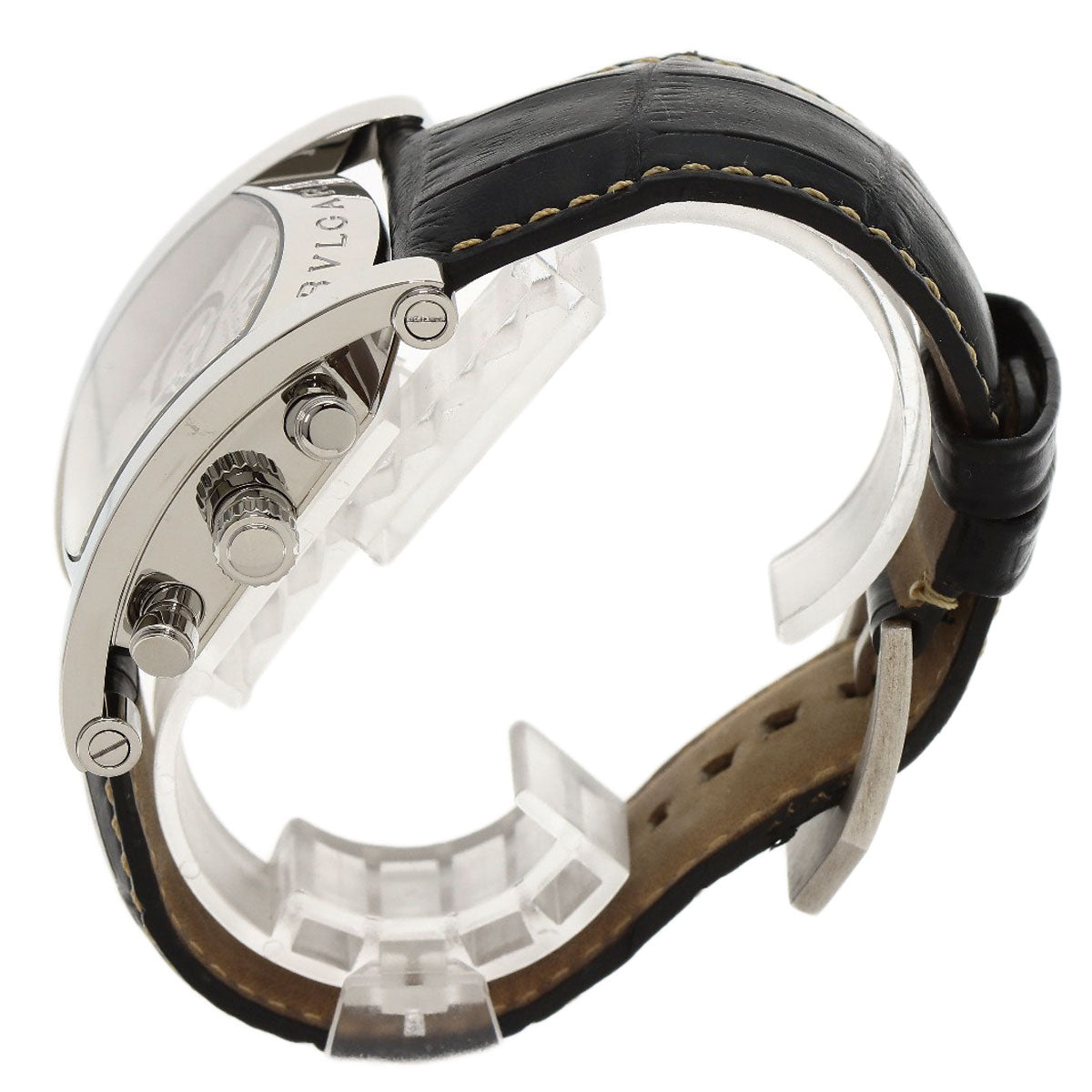 BVLGARI Assioma Japan Limited Watches AA48SCH Stainless Steel/Leather mens