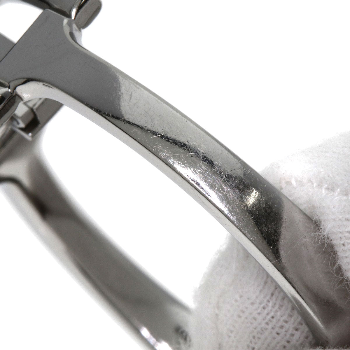 GUCCI Square Face Bangle with Pink Shell Watches 1500L Stainless Steel/Stainless Steel Ladies