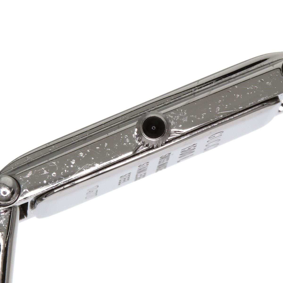 GUCCI GG square face bangle Watches 1500L Stainless Steel/Stainless Steel Ladies