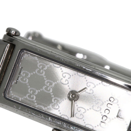 GUCCI GG square face bangle Watches 1500L Stainless Steel/Stainless Steel Ladies