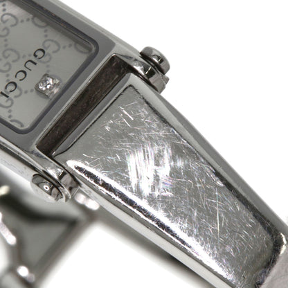 GUCCI GG square face bangle Watches 1500L Stainless Steel/Stainless Steel Ladies