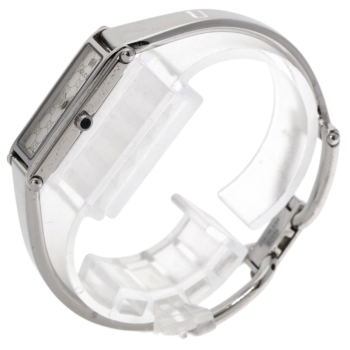 GUCCI GG square face bangle Watches 1500L Stainless Steel/Stainless Steel Ladies