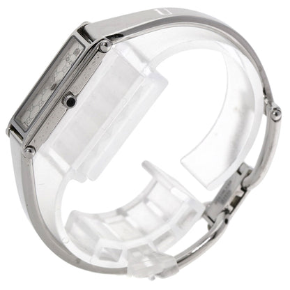 GUCCI GG square face bangle Watches 1500L Stainless Steel/Stainless Steel Ladies