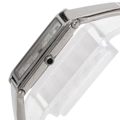 GUCCI GG square face bangle Watches 1500L Stainless Steel/Stainless Steel Ladies