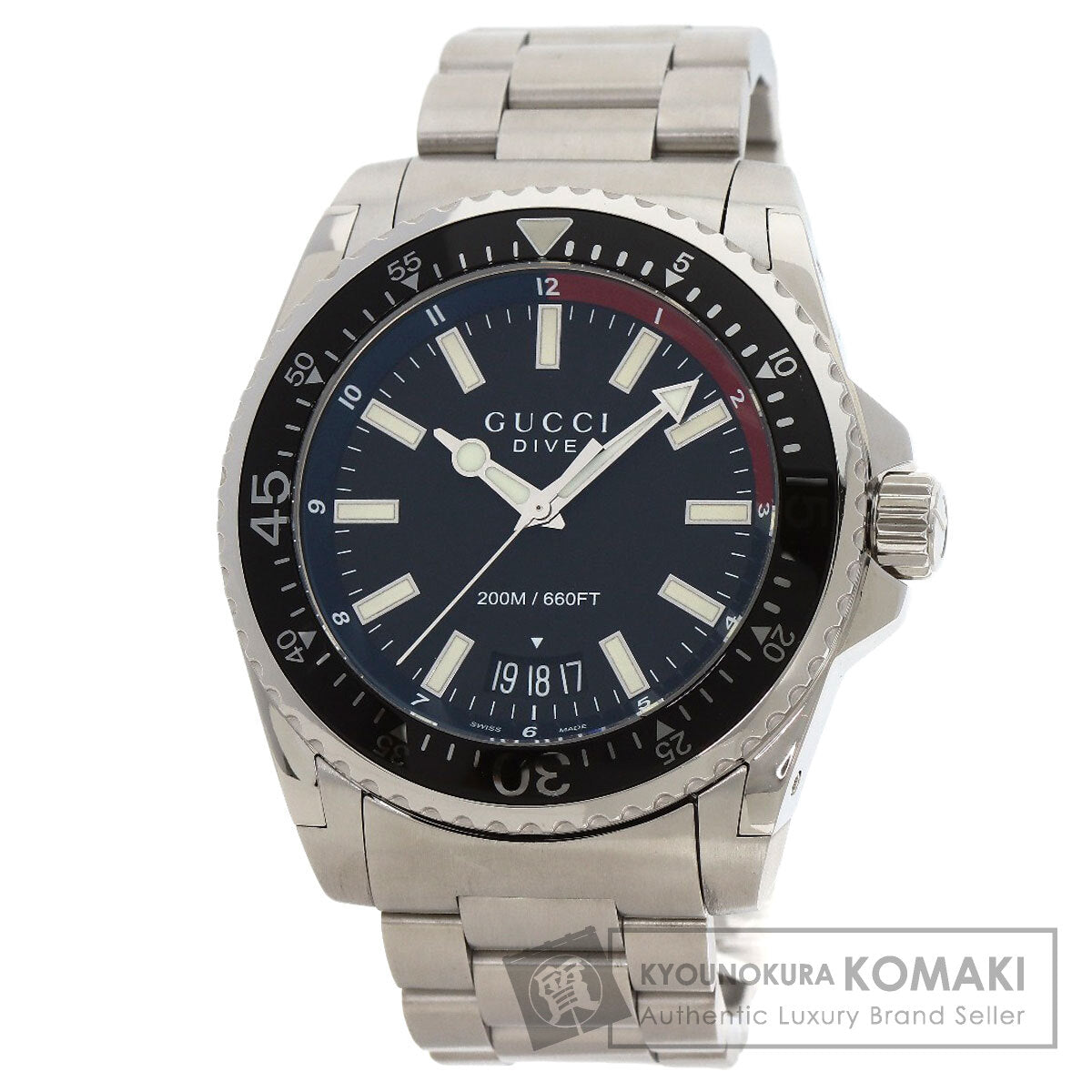 GUCCI Dive DIVE Watches YA136.2 Stainless Steel/Stainless Steel mens