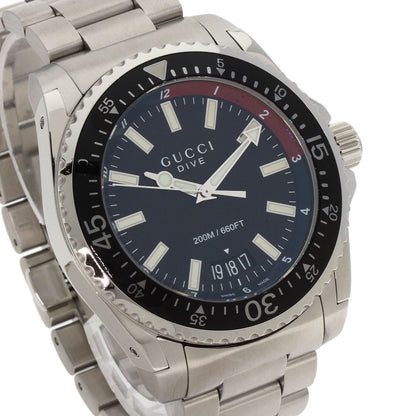 GUCCI Dive DIVE Watches YA136.2 Stainless Steel/Stainless Steel mens