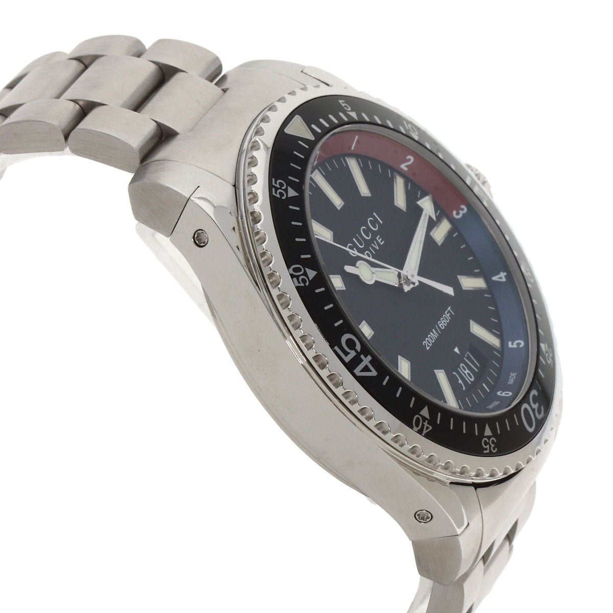 GUCCI Dive DIVE Watches YA136.2 Stainless Steel/Stainless Steel mens