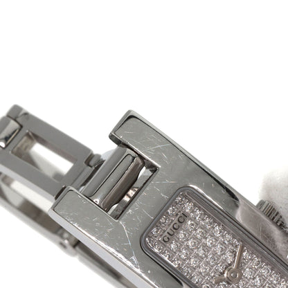GUCCI Square face dial Diamond Watches 3900L Stainless Steel/Stainless Steel Ladies