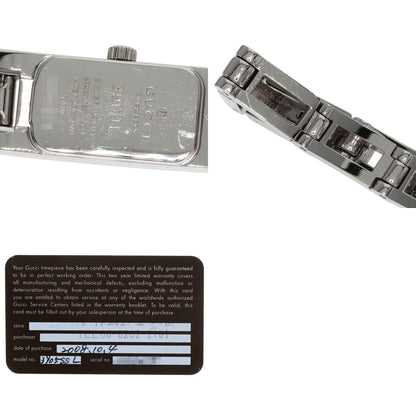 GUCCI Square face dial Diamond Watches 3900L Stainless Steel/Stainless Steel Ladies