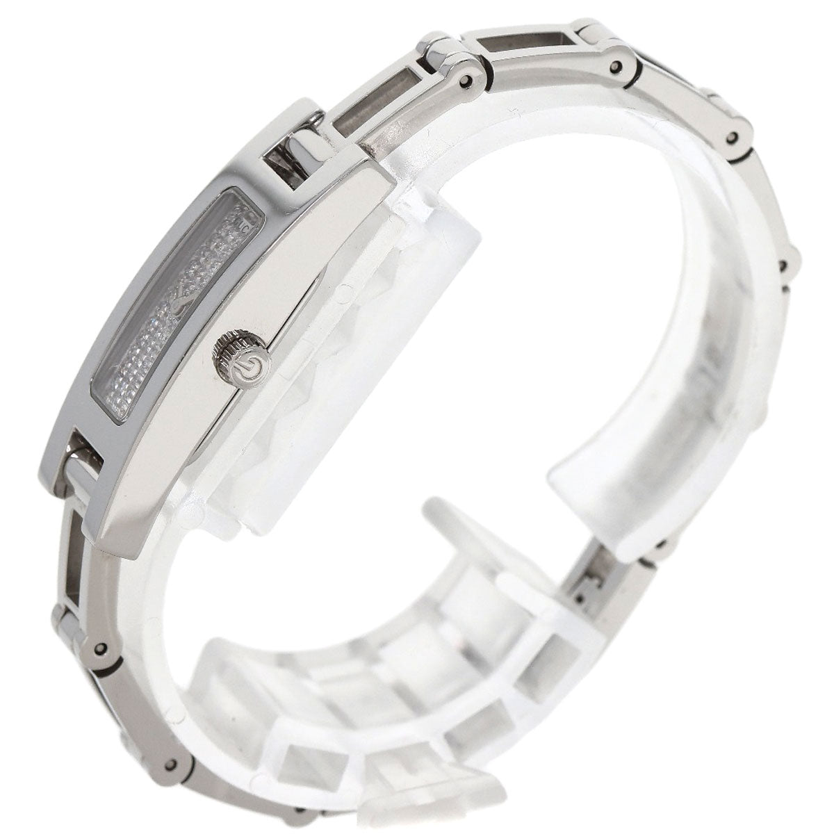 GUCCI Square face dial Diamond Watches 3900L Stainless Steel/Stainless Steel Ladies