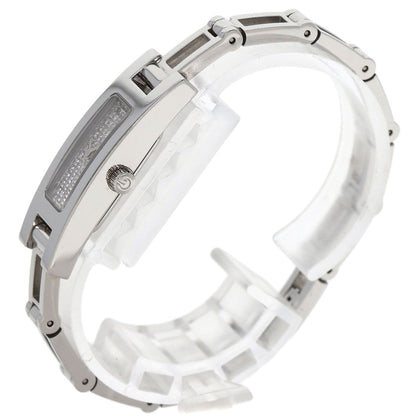 GUCCI Square face dial Diamond Watches 3900L Stainless Steel/Stainless Steel Ladies