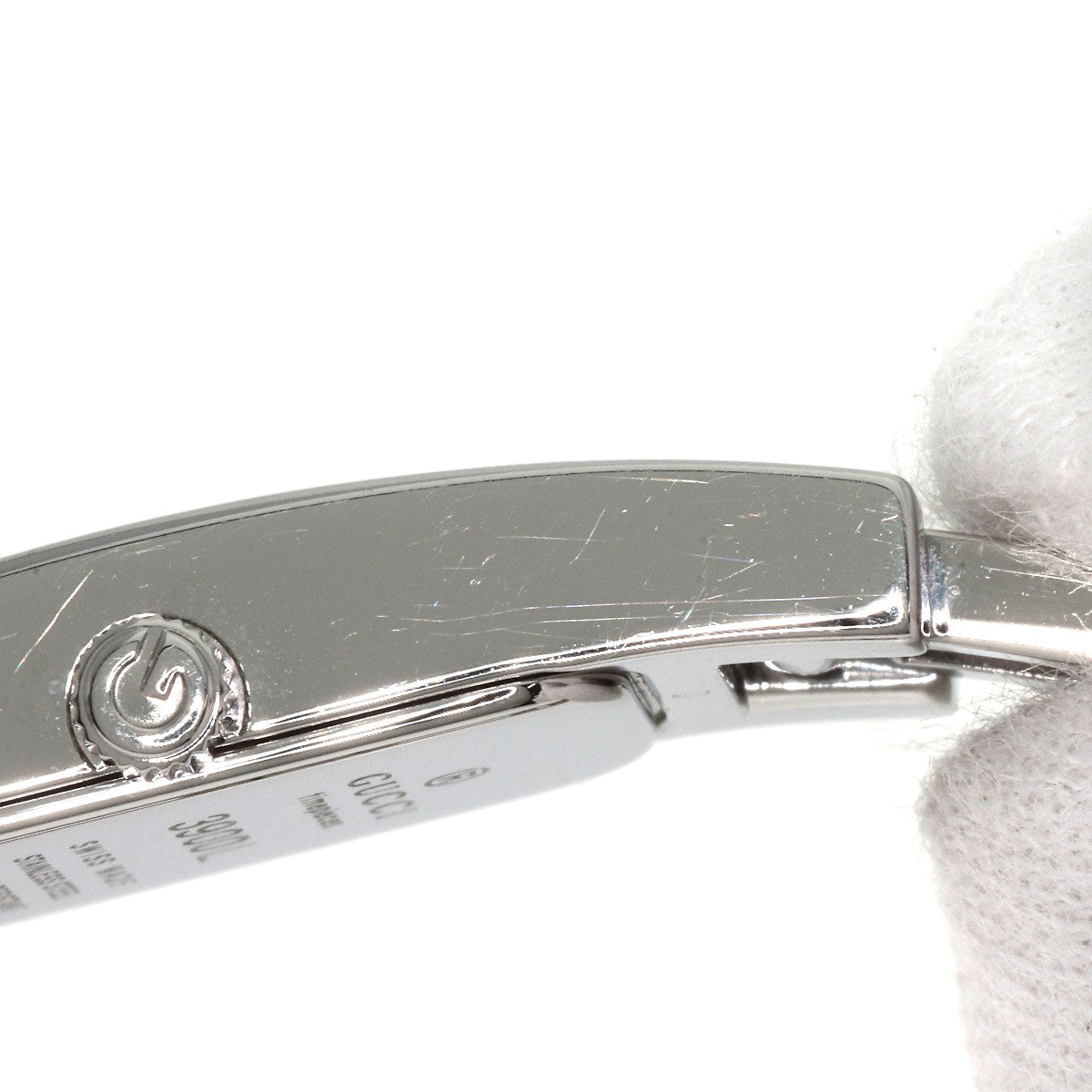 GUCCI Square face dial Diamond Watches 3900L Stainless Steel/Stainless Steel Ladies