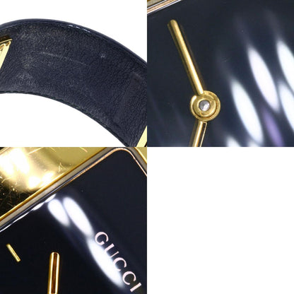 GUCCI Square face Watches 7800L Gold Plated/Leather Ladies