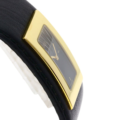 GUCCI Square face Watches 7800L Gold Plated/Leather Ladies