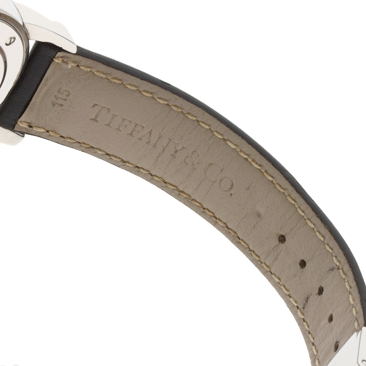 TIFFANY&Co. Atlas Dome Chronograph Watches Stainless Steel/Leather mens