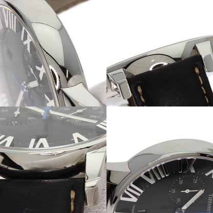 TIFFANY&Co. Atlas Dome Chronograph Watches Stainless Steel/Leather mens