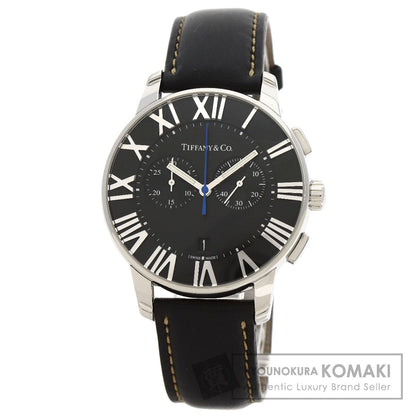 TIFFANY&Co. Atlas Dome Chronograph Watches Stainless Steel/Leather mens