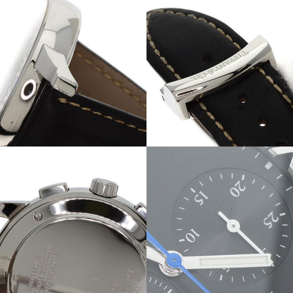 TIFFANY&Co. Atlas Dome Chronograph Watches Stainless Steel/Leather mens