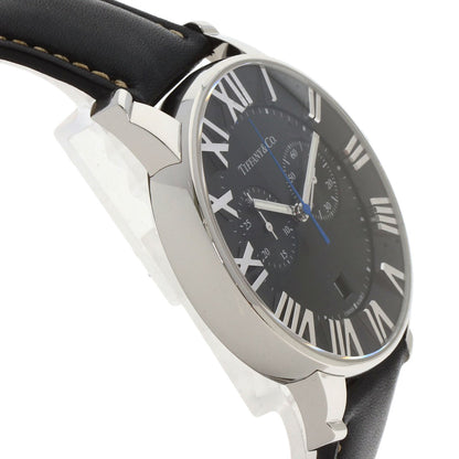 TIFFANY&Co. Atlas Dome Chronograph Watches Stainless Steel/Leather mens