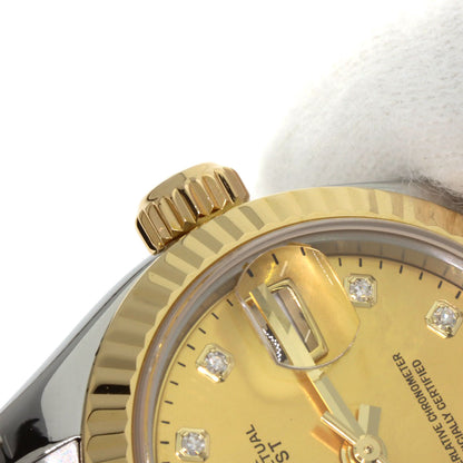 ROLEX DATEJUST 10P Diamond Watches 179173NG Stainless Steel/SSxK18YG Ladies